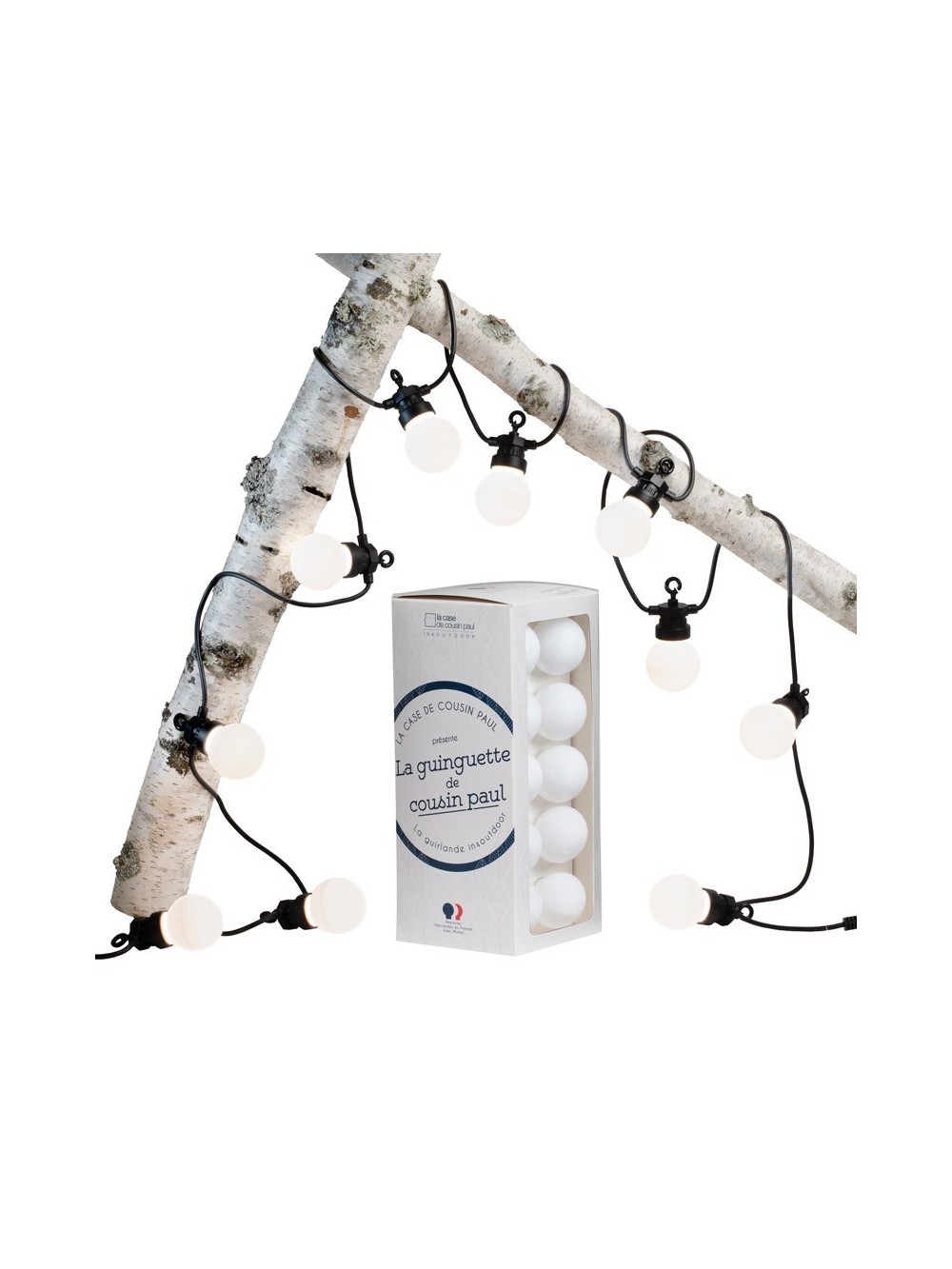 COFFRET LA GUINGUETTE NEIGE CABLE NOIR