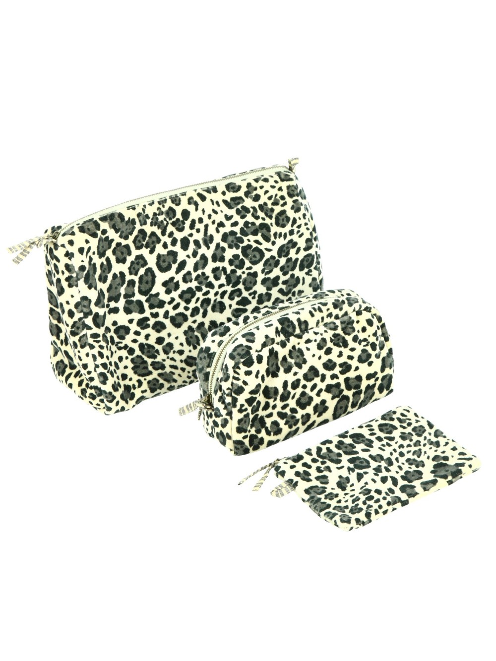 Trousse Safari en velours Beige
