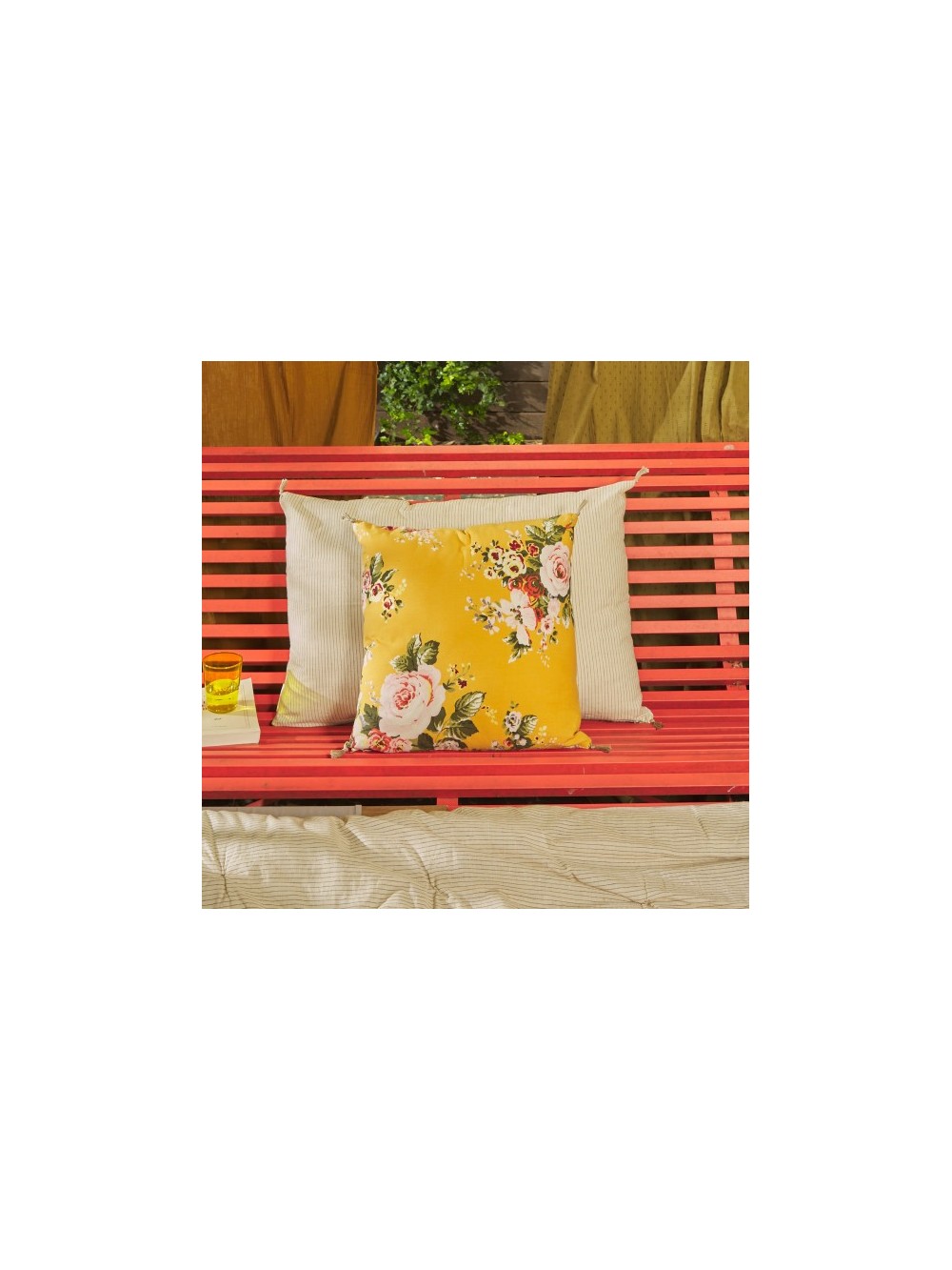 BANGALORE ETE COUSSIN OCRE 45X45