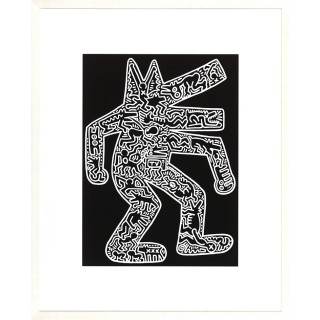 TABLEAU KEITH HARING - DOG 1985