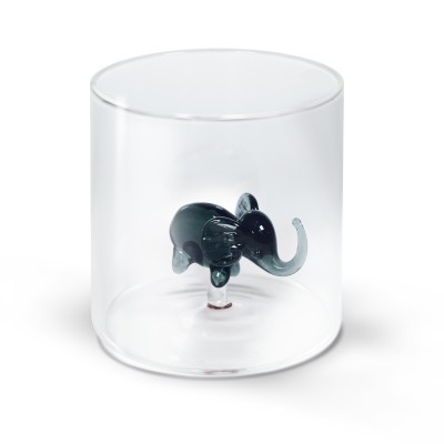 GOBELET EN VERRE BOROSILIC ELEPHANT 250ML