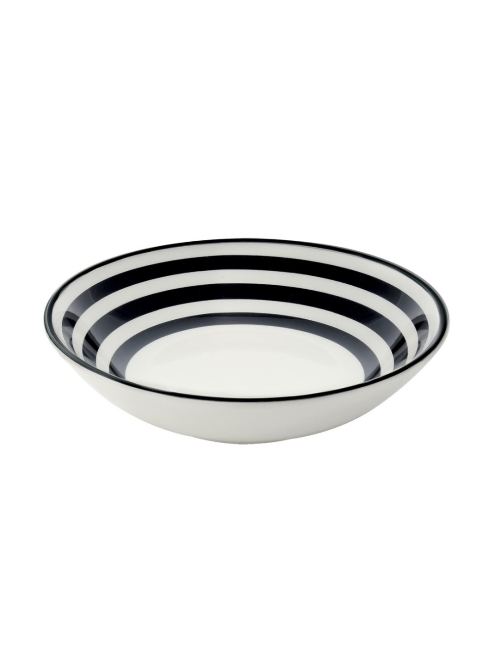 ASSIETTE A SOUPE EN CERAMIQUE D22CM NERO CERCHI