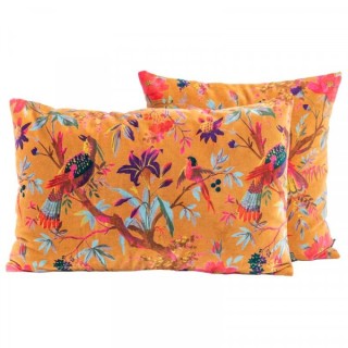 Coussin velours Birdy Caramel