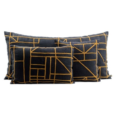 Coussin en Lin brodé KOTA