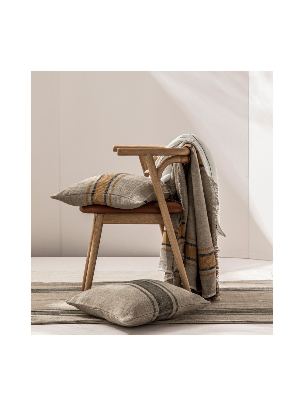 Plaid en lin 135x190 TIZZA 