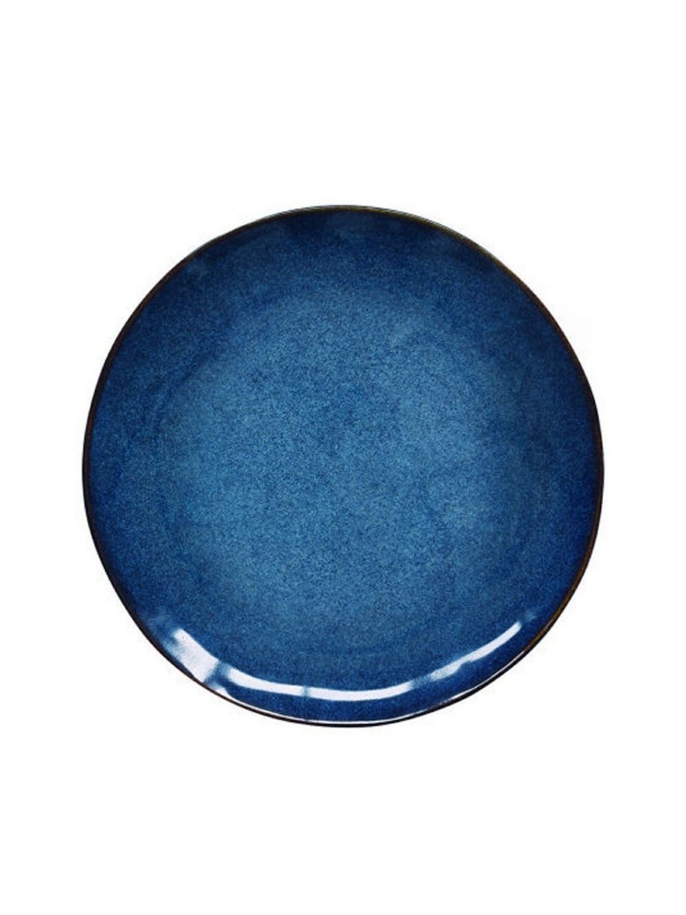 GENESIS BLUE Assiette Dessert Ronde Grès Bleu 20 cm