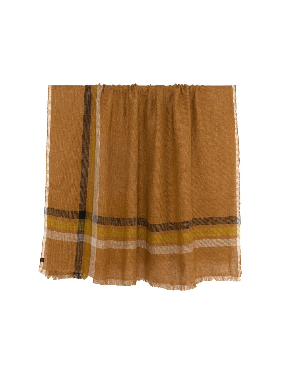Plaid - Couvre lit en lin MALIBU 135x190 CHARBON