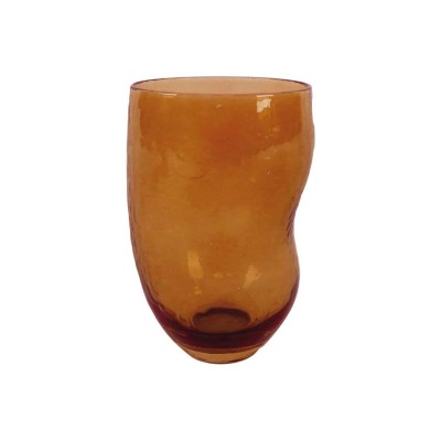 VERRE GOBELET TRIBU AMBRE D7 H11cm