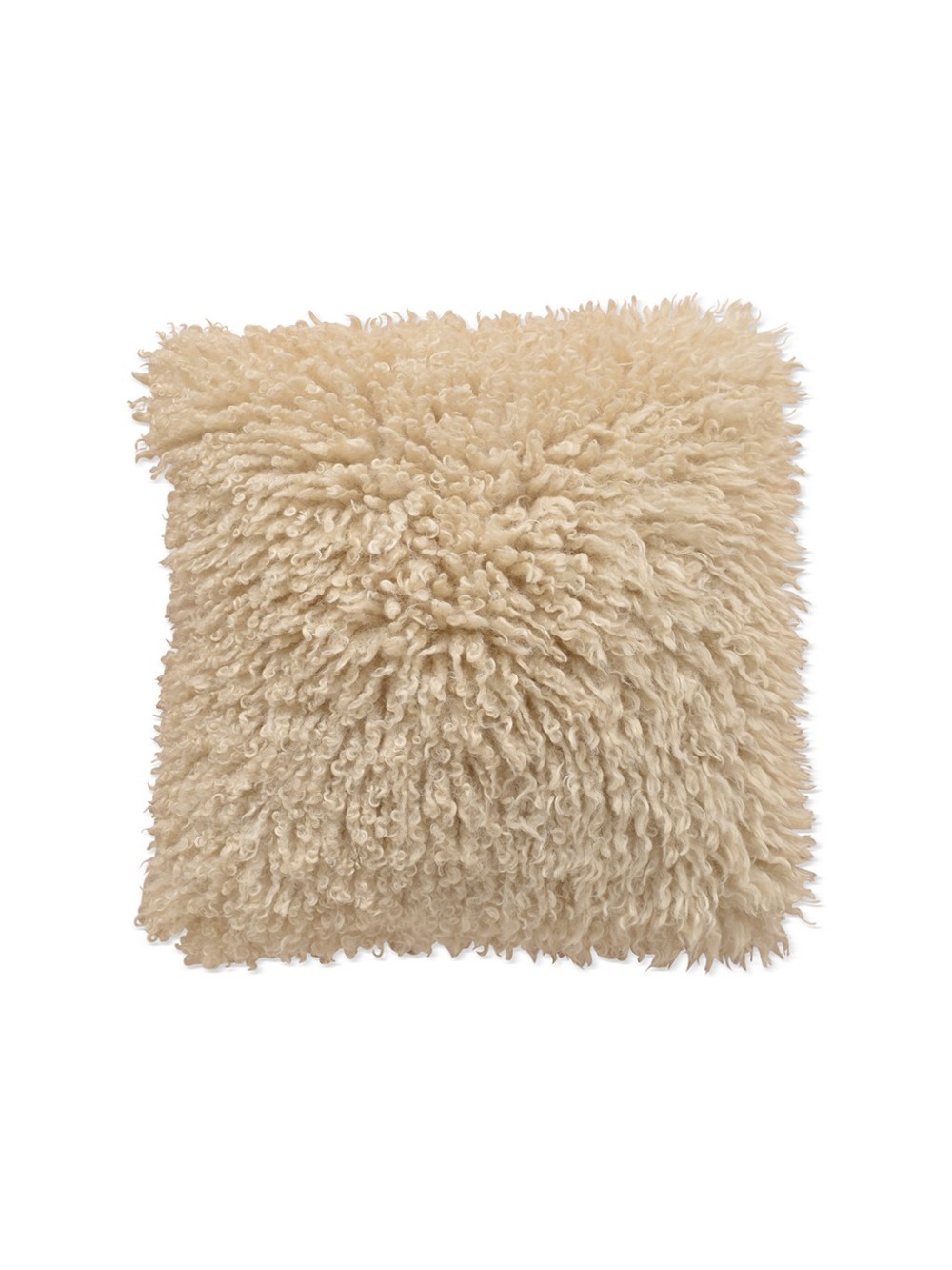 COUSSIN OCTAVE FAUSSE FOURRURE BOUCLEE ECRU 45X45CM