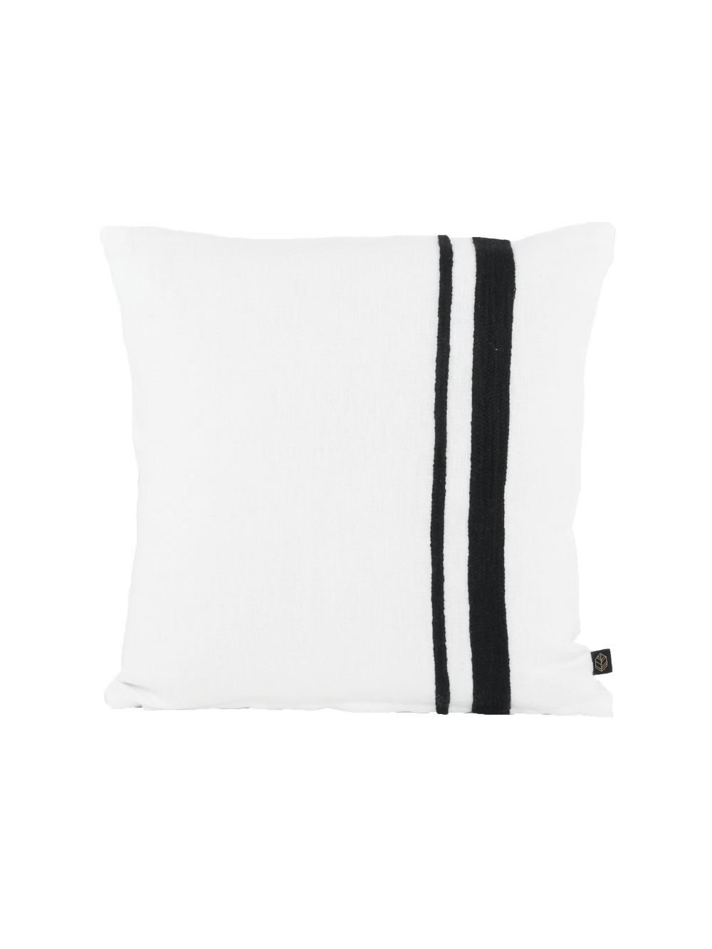 Coussin en lin et broderie MALAGA