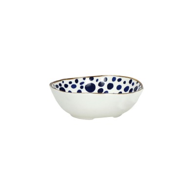ANAFI - plat à four/bol à soupe - porcelaine - L 17,5 x W 13,7 x H 5 cm - bleu