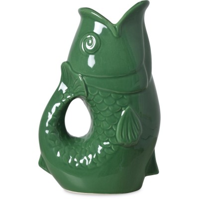 VASE CERAMIC POISSON GM L16.5 P11 H25.3CM