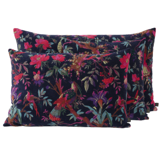 Coussin en velours - Birdy Encre