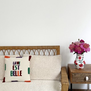 Coussin La vie est belle - Influence