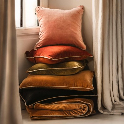 Coussin en velours - New Delhi