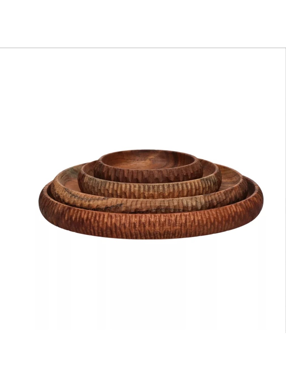Plat en bois d'acacia - Hommage Ø 25 cm