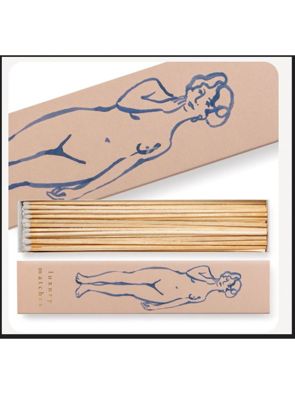 BOITE D'ALLUMETTES LONGUES "NUDE"