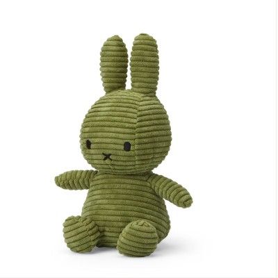 Miffy Velours Côtelé VERT  ECO 23cm