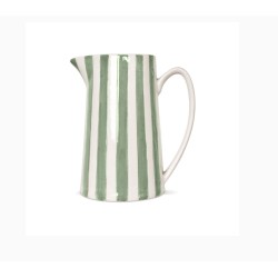 Pichet à rayures - Vert matcha