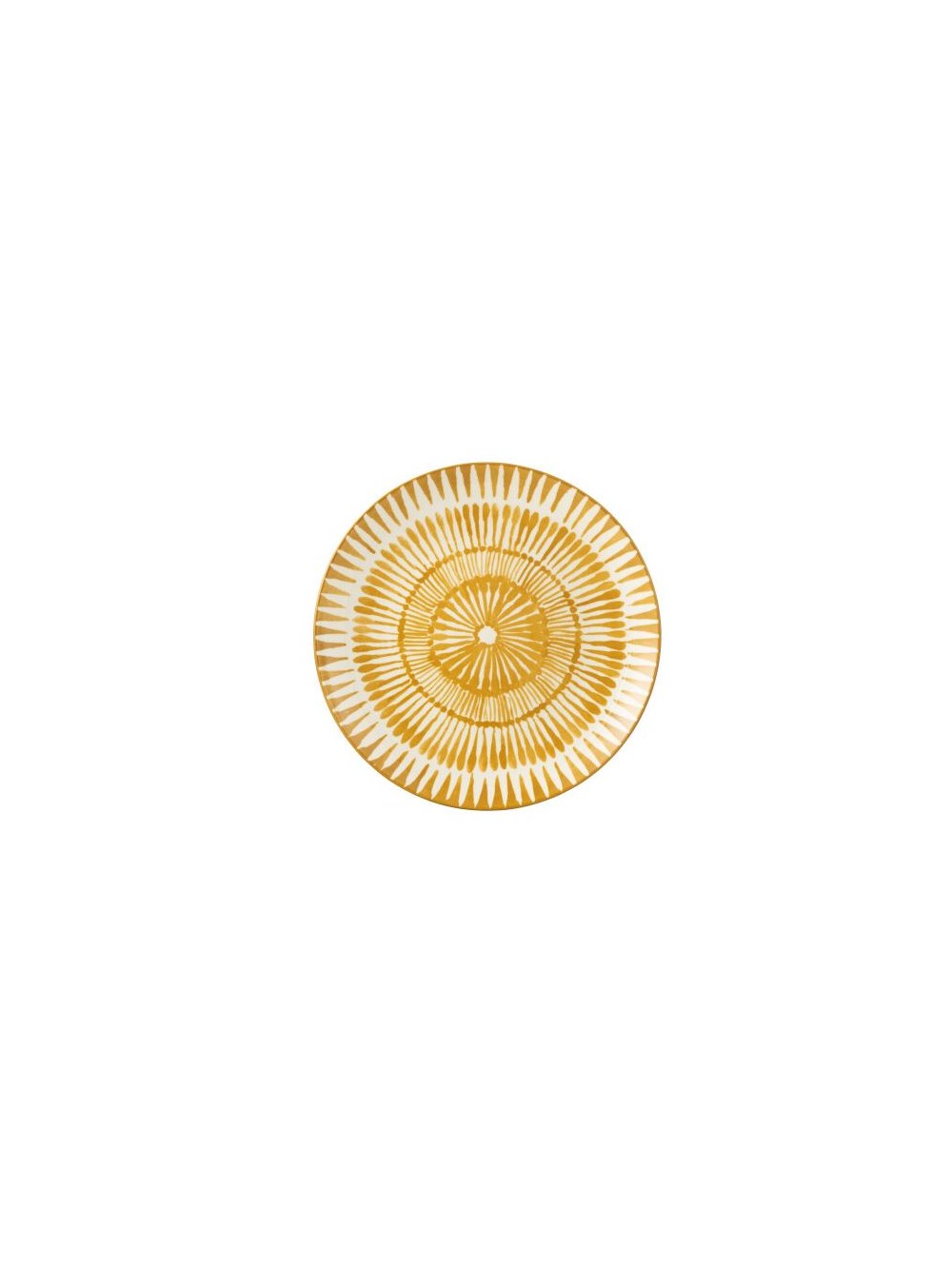 Assiette blanche et ocre - Jam Ø 27 cm