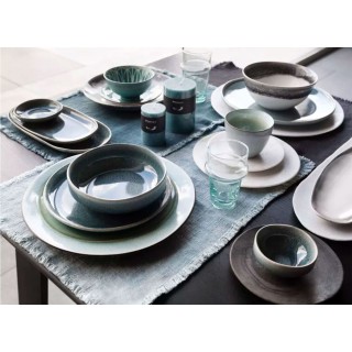 ASSIETTE A SOUPE  KIMO PORCELAINE AQUA D17.5