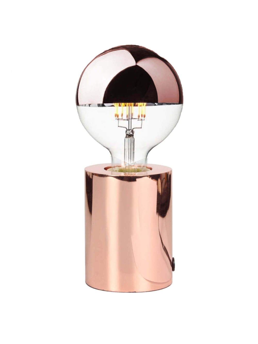 LAMPE TACTILE CUIVRE DIAM7.5 H9.5CM