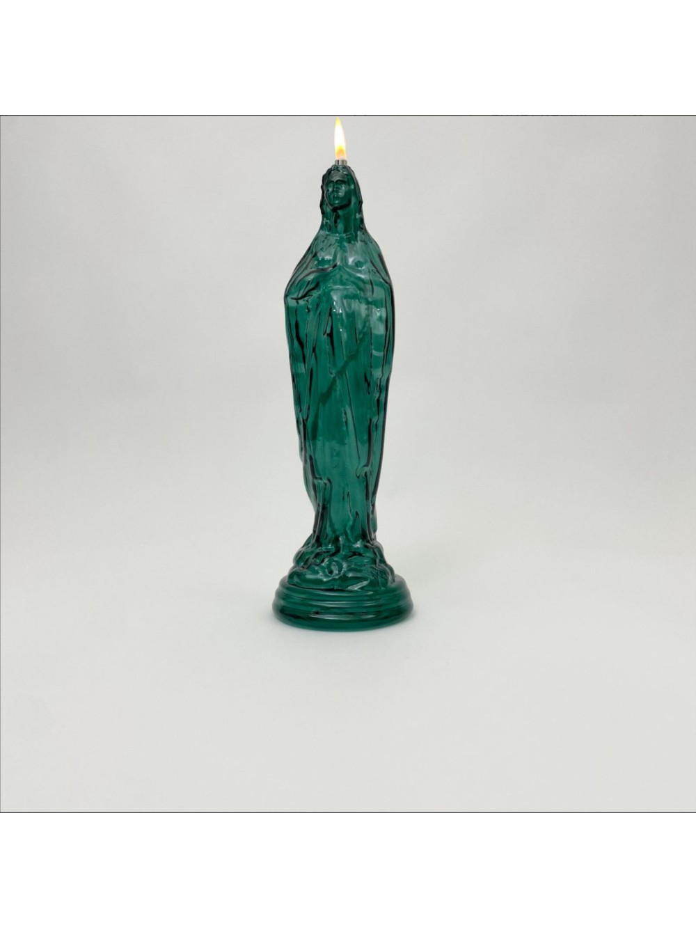 Lampe à huile - Vierge Lake green