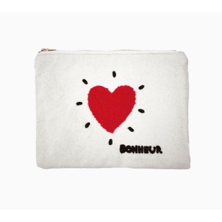 Pochette Coeur brodé - Influence