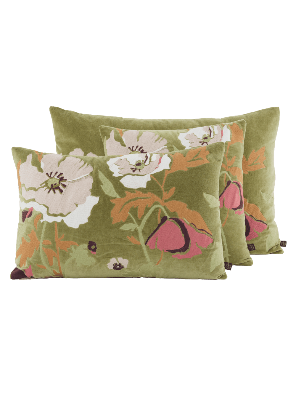 Coussin en velours brodé - Bristol