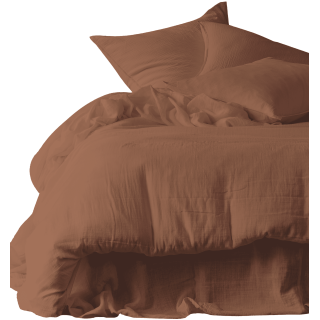 Drap plat en double voile de percale de coton 130g/m2 - Mykonos