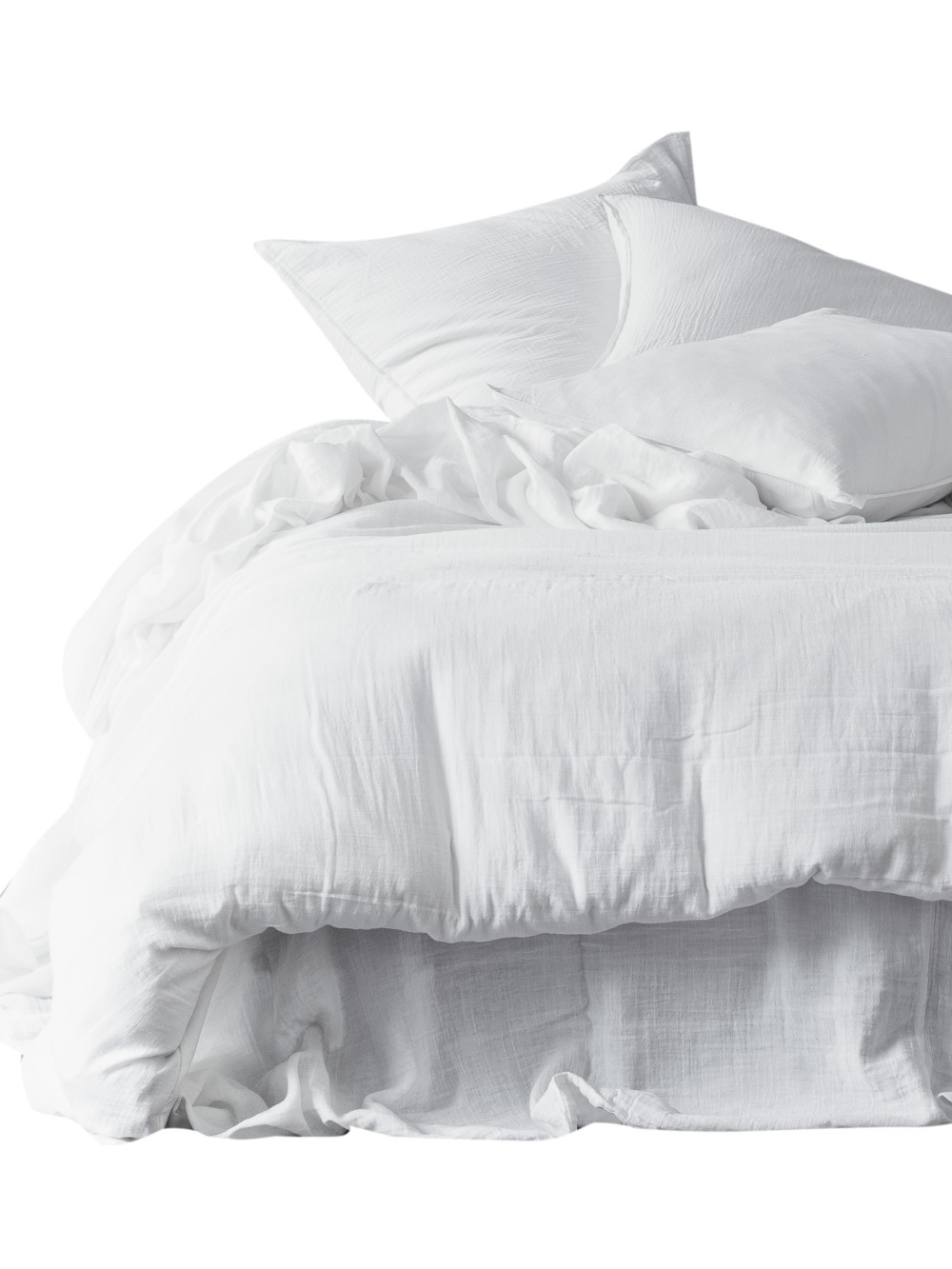 Drap plat en double voile de percale de coton 130g/m2 - Mykonos