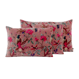 Coussin en velours - Birdy Bois de Rose Coussin en velours - Birdy Bois de Rose