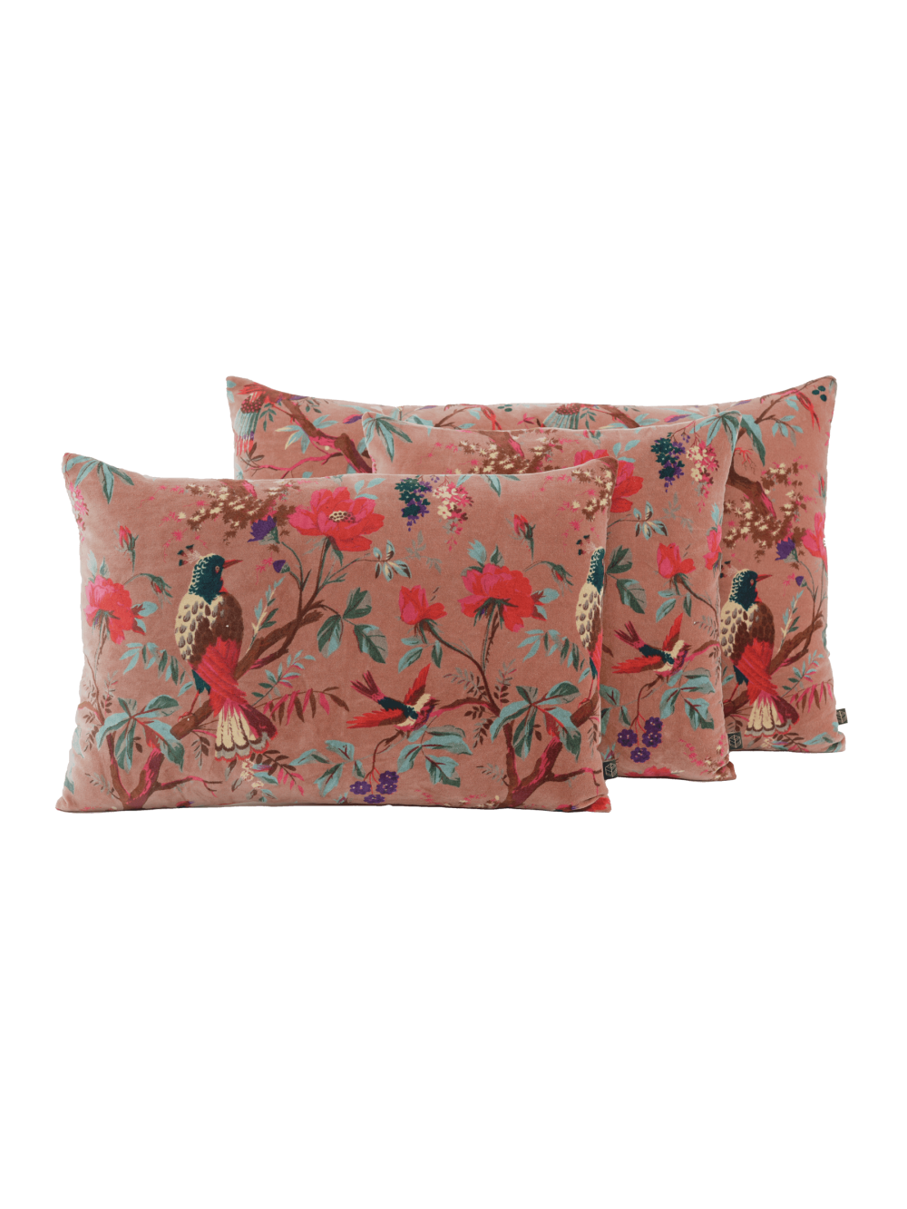 Coussin velours Birdy Mocha