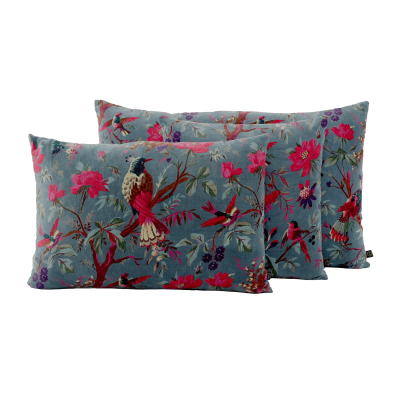 Coussin velours Birdy Turquin