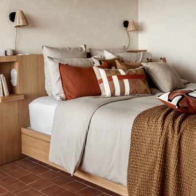 Housse de couette en satin de coton - Taloa