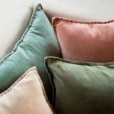 Coussin en velours - Manhattan