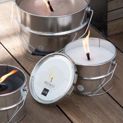 Bougie Citronnelle Ikoko - Blanche S 50h