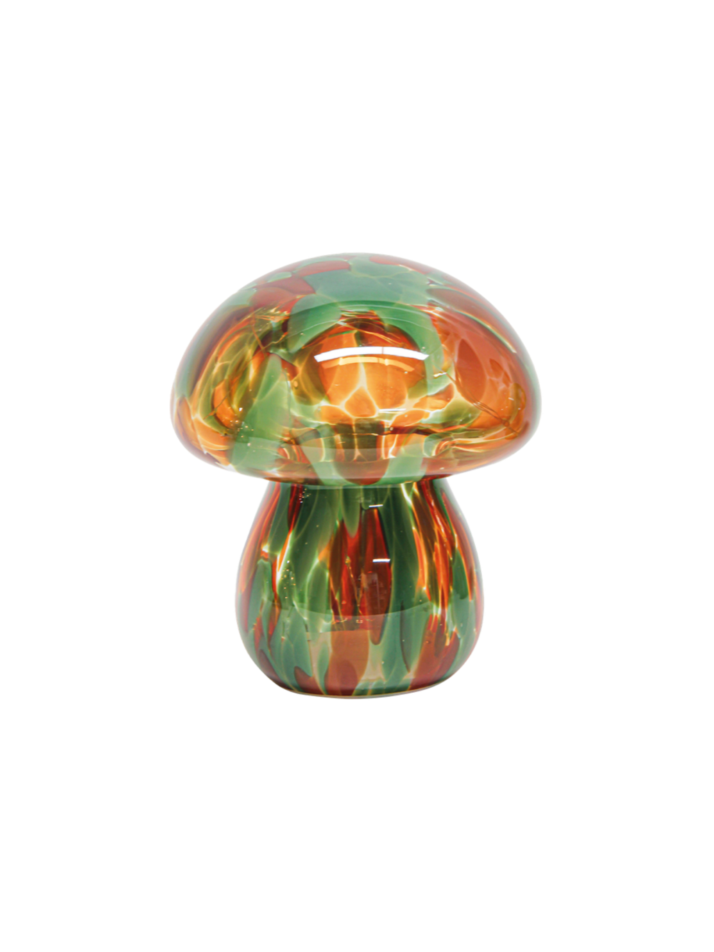 Lampe décorative champi tacheté Noël à piles D13,5 H15,5cm