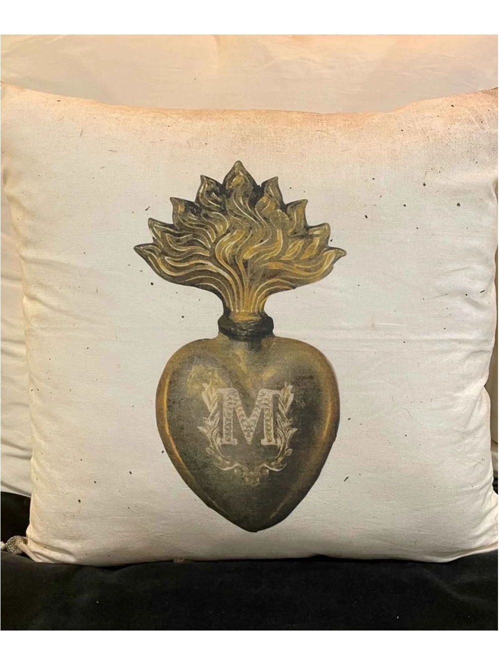 Coussin coeur 50x50 cm - Mona