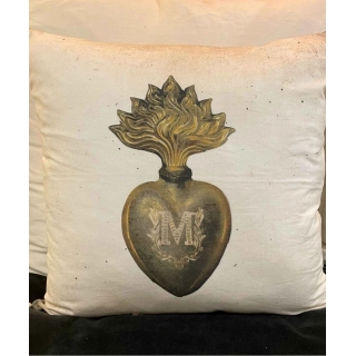 Coussin 50x50 cm - Coeur Mona