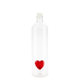 Bouteille carafe Atlantis Love 1.2 L rouge verre