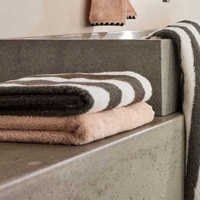 Serviette invité en éponge 30x50 cm - Santorini