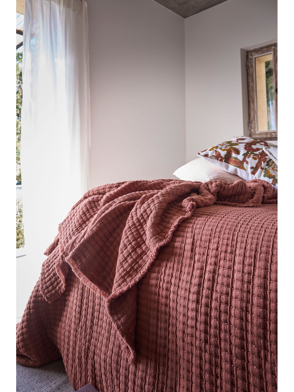 Plaid Couvre-lit en coton 240x260 cm - Tivoli