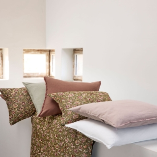 Housse d'édredon en lin imprimé floral - Samara