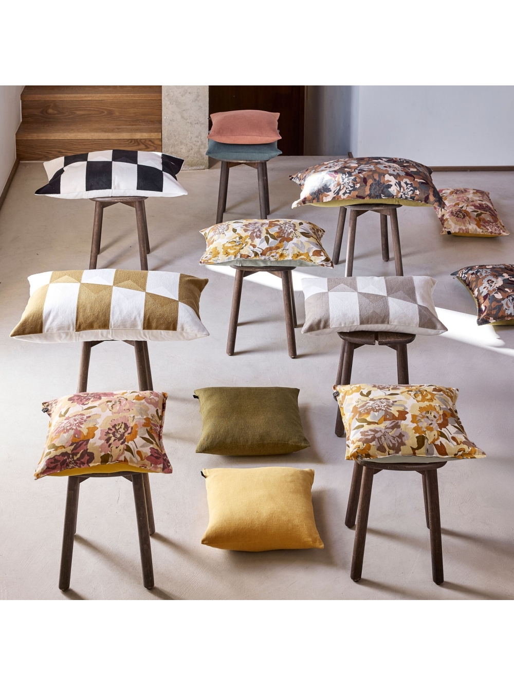 Coussin en lin et coton - Figari