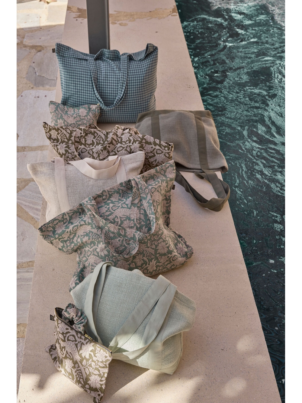 Sac cabas en lin imprimé indien - Jaipur