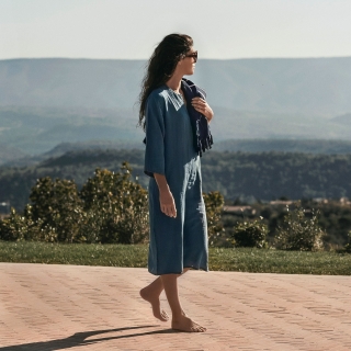 Tunique en gaze de coton S/M - Mykonos