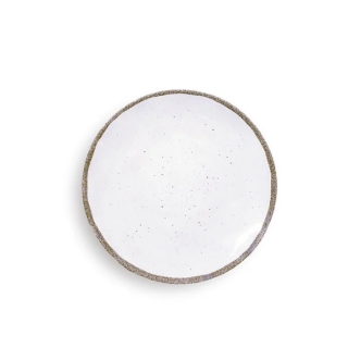 Assiettes à dessert Terrae Bianco en mélamine 21 cm