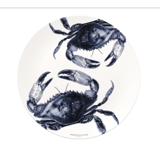 SET DE TABLE VINYLE ROND PODEVACHE XS Ø38 - KRABITZ CRABE BLEU - PDV 06252