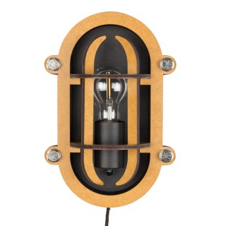 APPLIQUE WALL LAMP NAVIGATOR BLACK